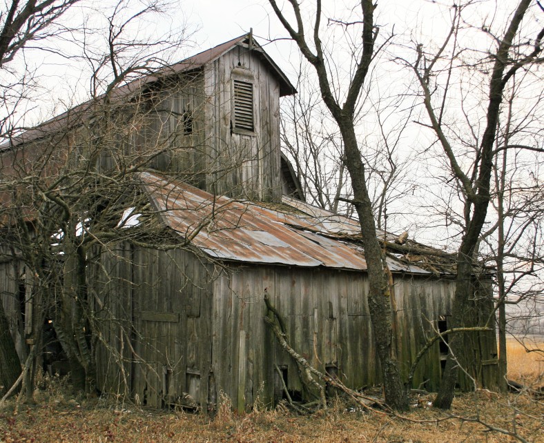 This barn is massive and looks like something out of a horror pic. 